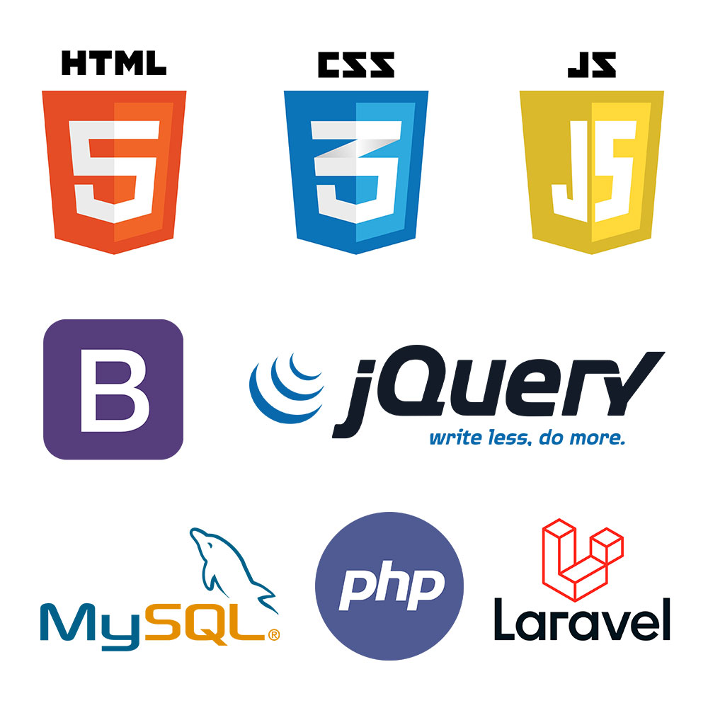 full stack web development icons